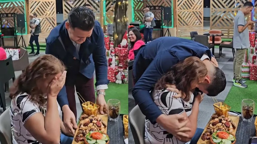 EN VIDEO: Venezolano sorprende a su madre con emotivo reencuentro tras pasar seis años fuera del país