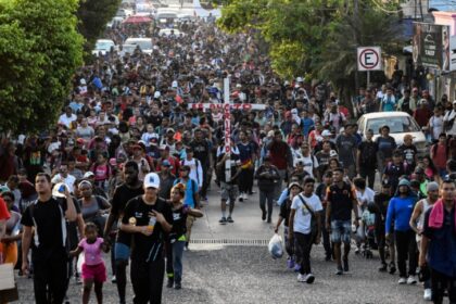 En las últimas horas, partió desde México el «Viacrucis migrante», nueva caravana con más de 2.000 personas rumbo a los Estados Unidos.