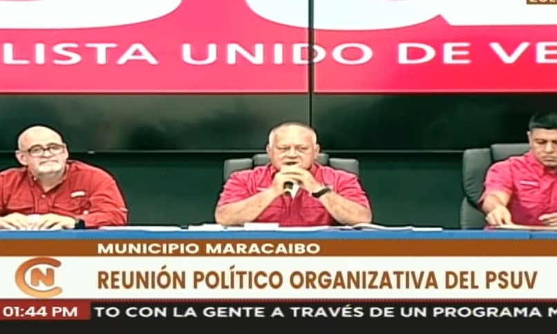 El primer vicepresidente del Partido Socialista Unido de Venezuela (PSUV), Diosdado Cabello, la crisis de servicios que atraviesa el Zulia.  