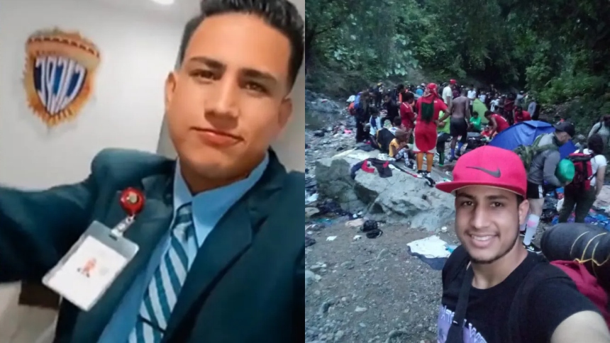 Un expolicía venezolano relató sobre su travesía por la selva del Darién, situada en la , para llegar a Estados Unidos.  