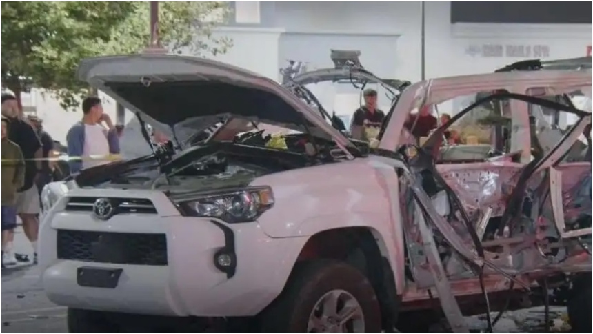 Una camioneta, llena de tanques de propano, explotó este jueves, 23 de mayo, porque su conductor encendió un cigarrillo en el interior.