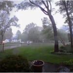 Un poderoso tornado arrancó este miércoles, 8 de mayo, varios árboles en Michigan (EEUU). El abrumador momento quedó captado en un video