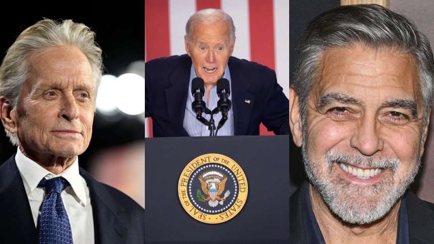 El actor Michael Douglas se sumó a su colega George Clooney que piden la retirada del presidente de los Estados Unidos, Joe Biden